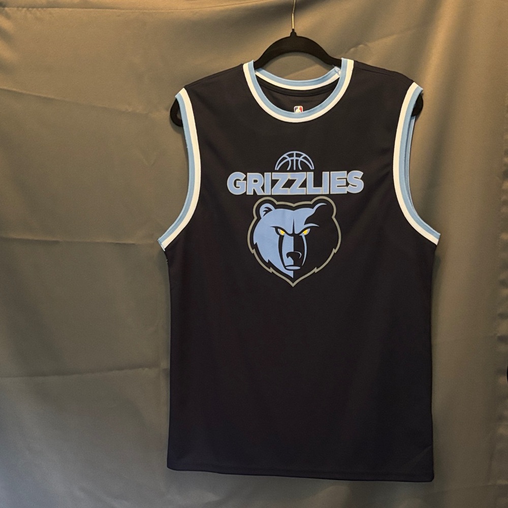 NBA Black Jersey with Light Blue and White Trim